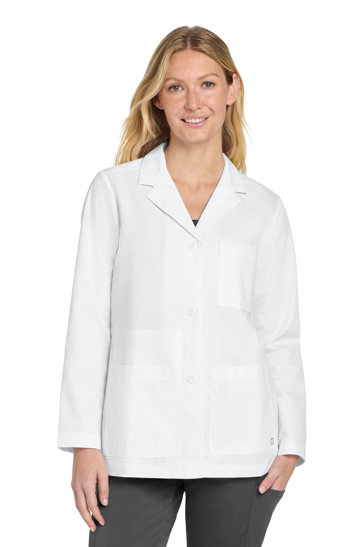Front View of White Wink Women's Consultation Lab Coat WW4072