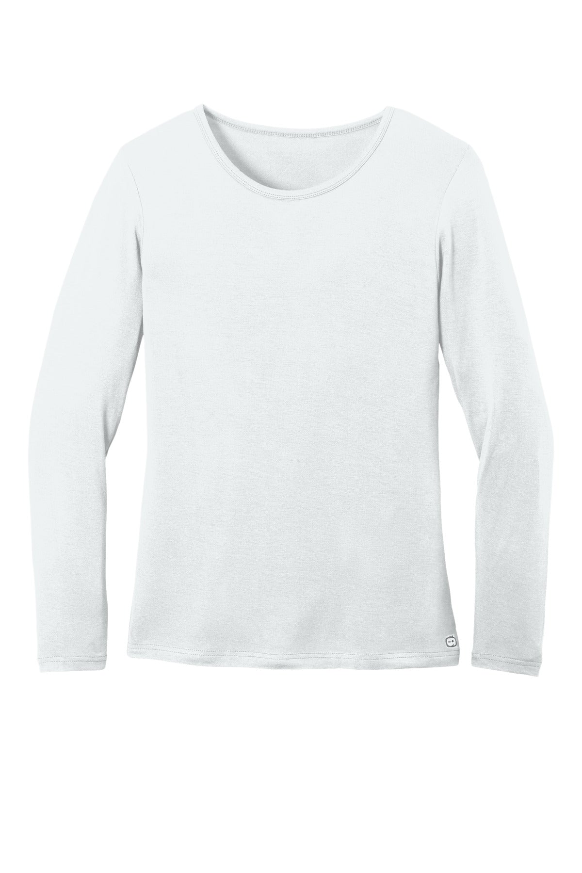 Front View of White Wink Women's Long Sleeve Layer Tee WW4029