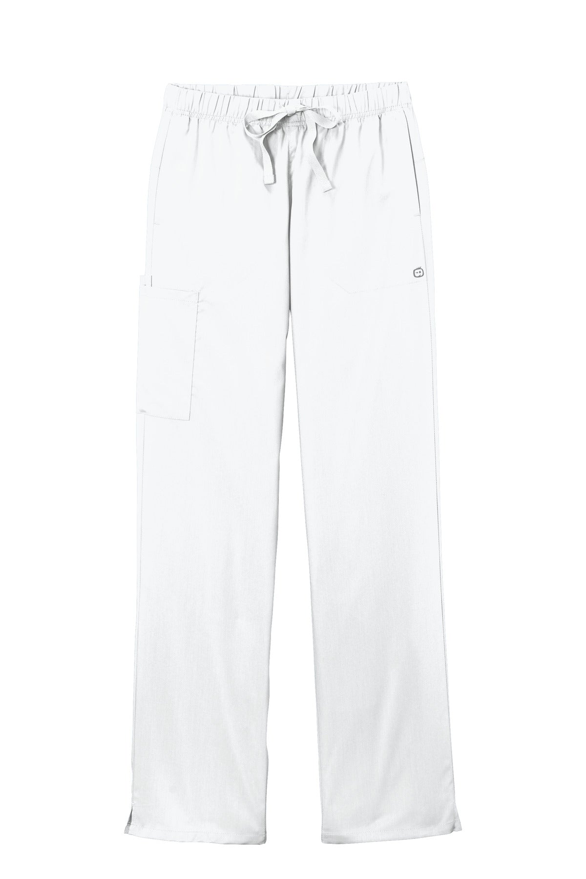 Front View of White Wink Women's Premiere Flex Cargo Pant WW4158