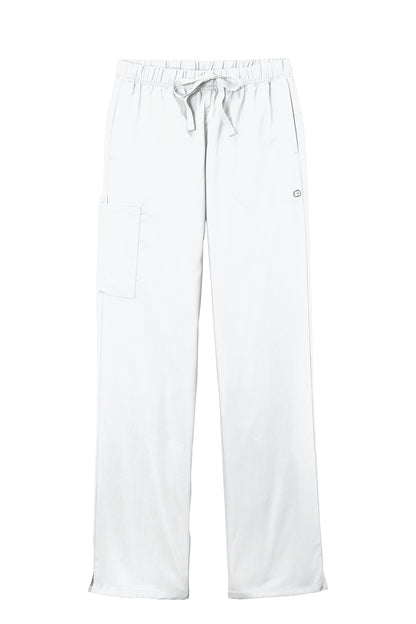 Front View of White Wink Women's Premiere Flex Cargo Pant WW4158