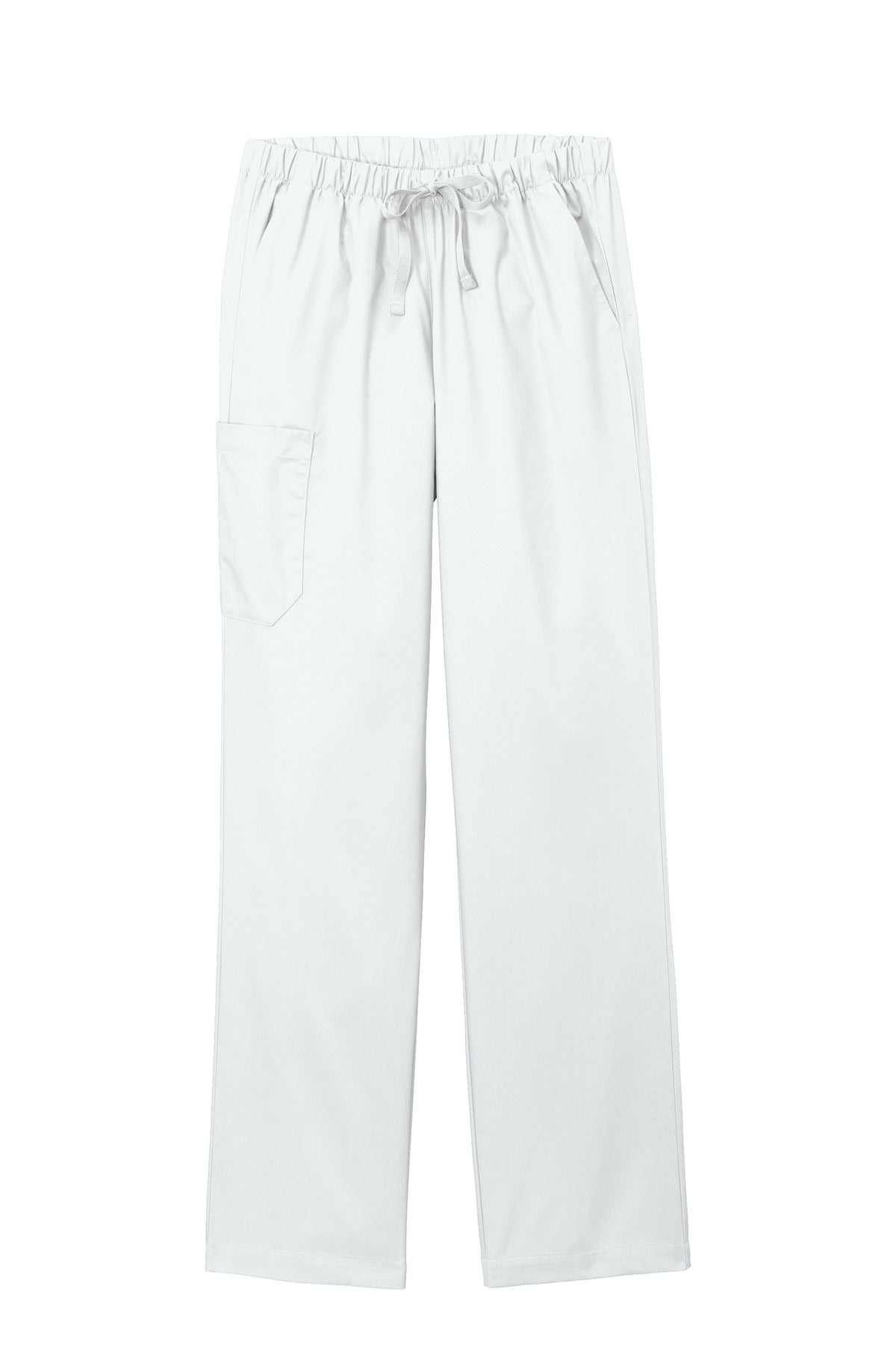 Front View of White Wink Women's WorkFlex Cargo Pant WW4550