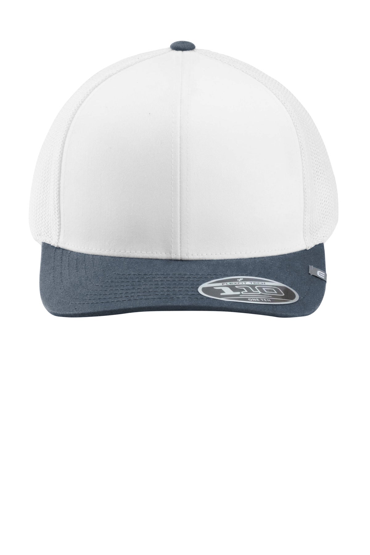Front View of Wht/VtgIdg TravisMathew Cruz Colorblock Trucker Cap TM1MY390