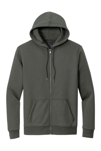 Front View of WindsorGry Brooks Brothers Double-Knit Full-Zip Hoodie BB18208