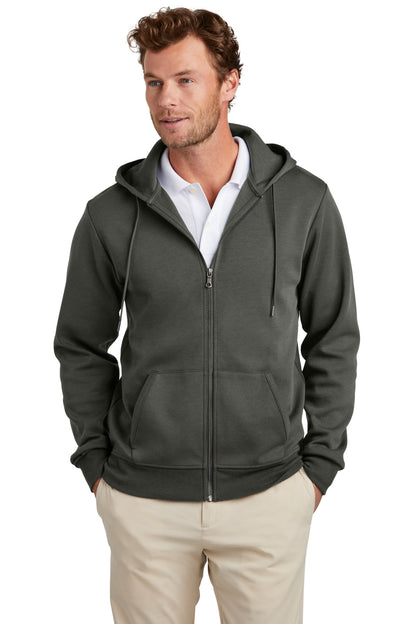 Front View of WindsorGry Brooks Brothers Double-Knit Full-Zip Hoodie BB18208