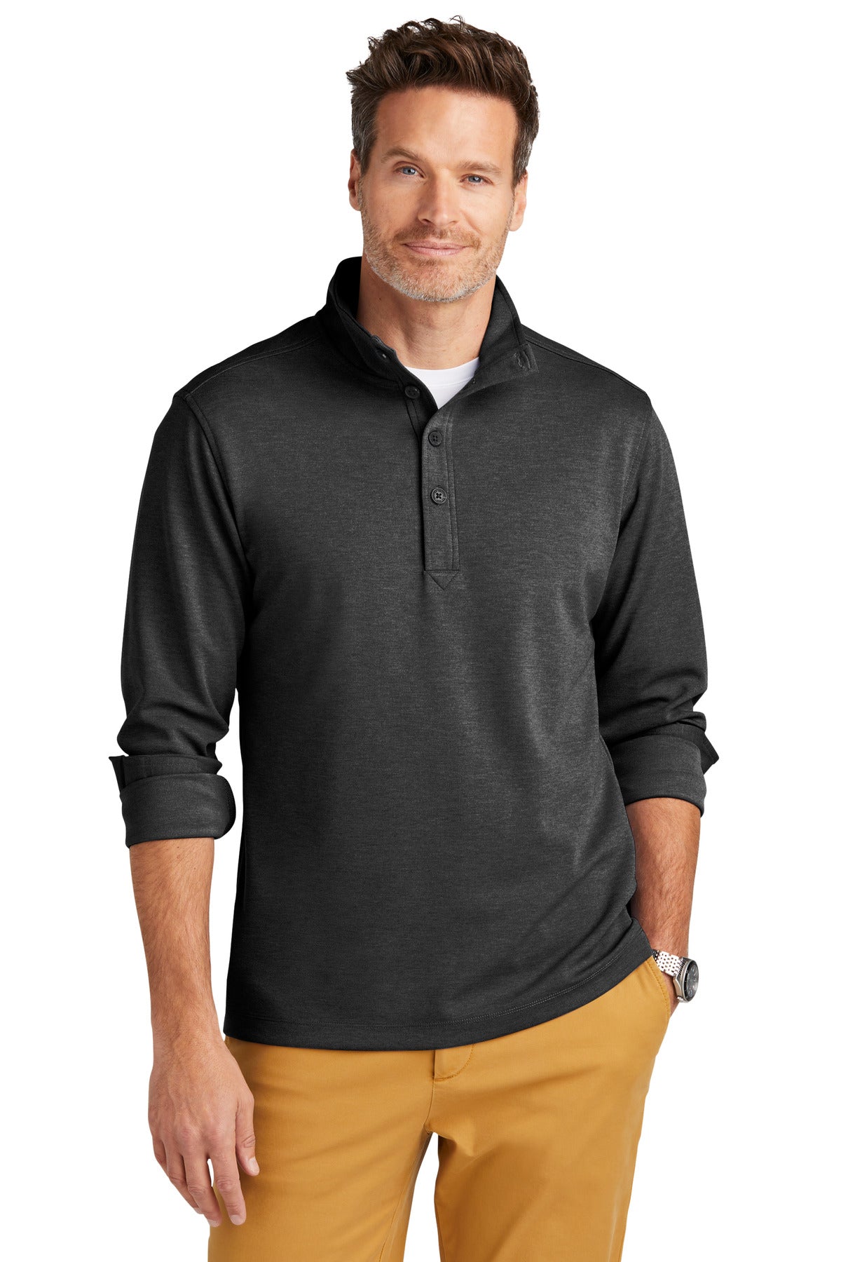 Front View of WindsorGyH Brooks Brothers Mid-Layer Stretch 1/2-Button BB18202
