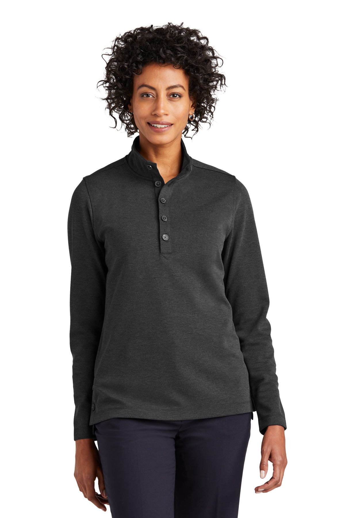 Front View of WindsorGyH Brooks Brothers Women's Mid-Layer Stretch 1/2-Button BB18203