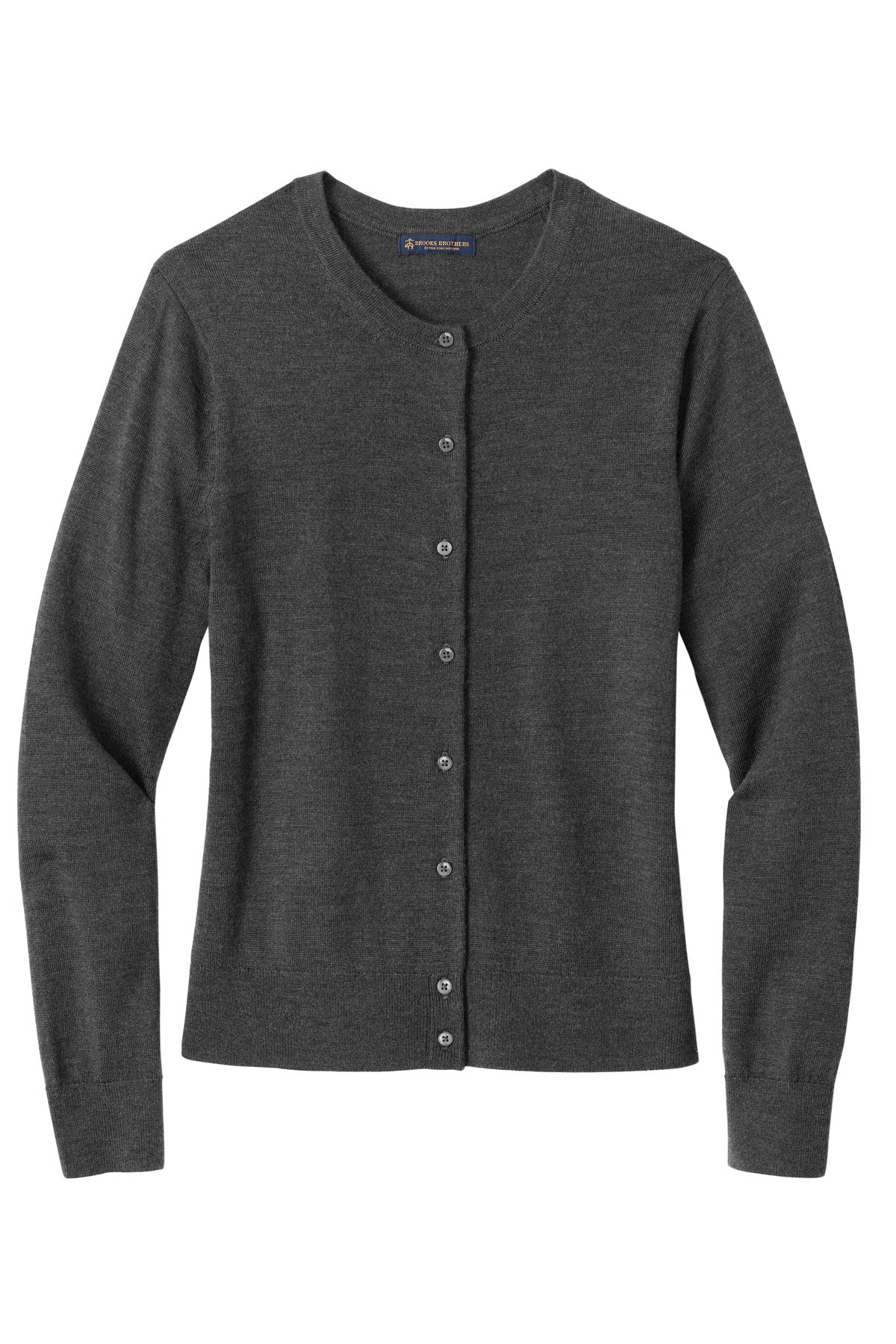 Front View of WindsorGyH Brooks Brothers Women's Washable Merino Cardigan Sweater BB18413