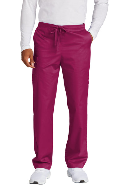 Front View of Wine Wink Unisex Tall WorkFlex Cargo Pant WW3150T