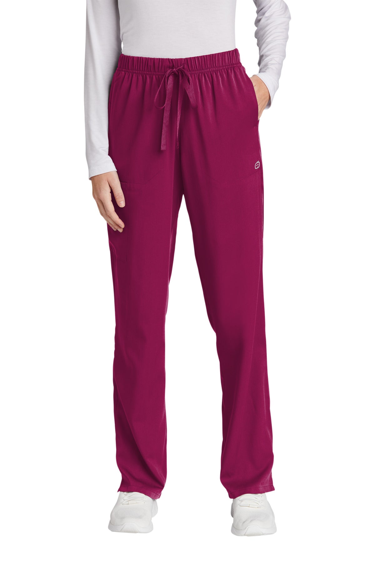 Front View of Wine Wink Women's Premiere Flex Cargo Pant WW4158