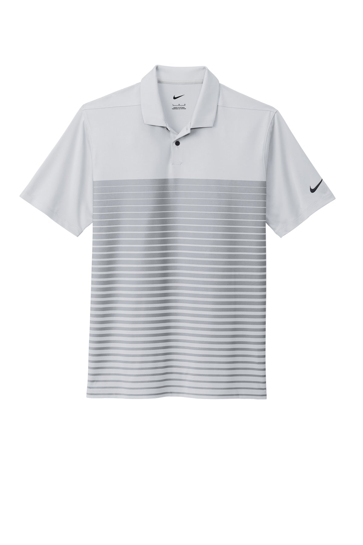 Front View of WolfGrey Nike Dri-FIT Vapor Block Polo NKDC2114