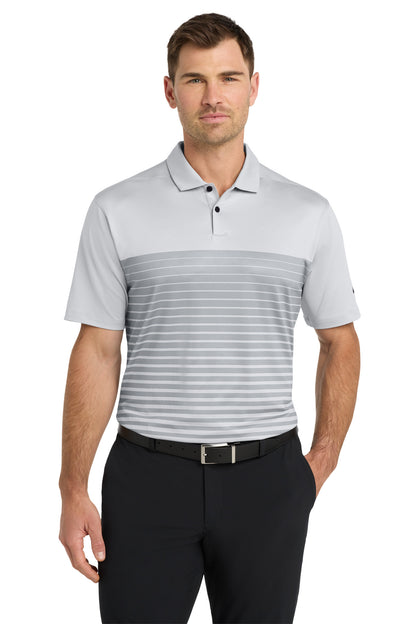 Front View of WolfGrey Nike Dri-FIT Vapor Block Polo NKDC2114