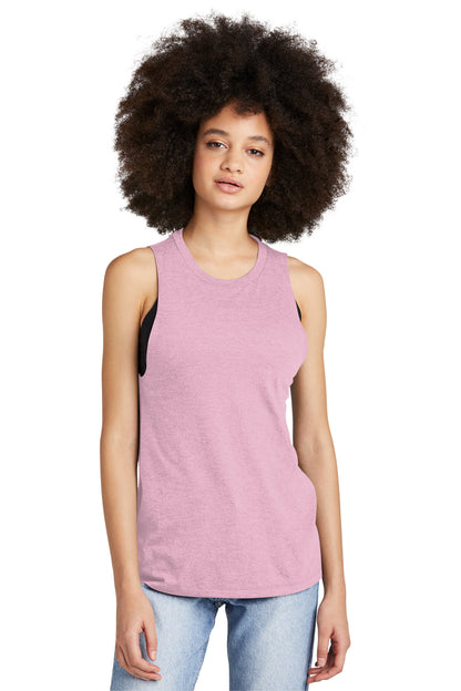 Front View of WstriaHthr District Women's Perfect Tri Muscle Tank DT153