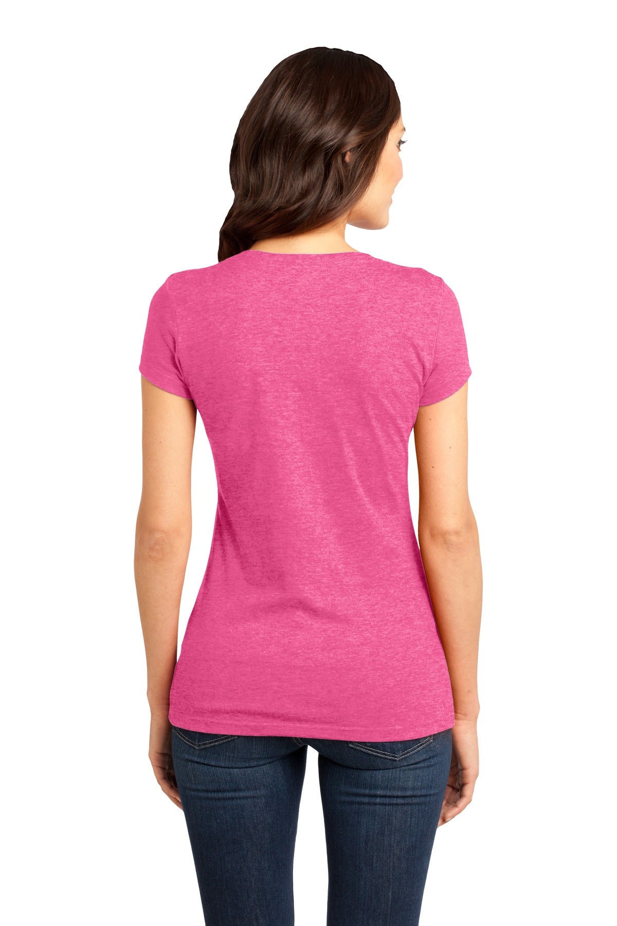 Fuchsia Frost District Women's Fitted Very Important Tee . DT6001
