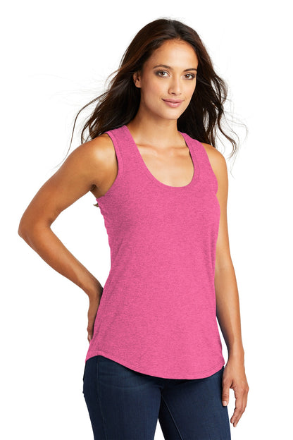 Fuchsia Frost District Women's Perfect Tri Racerback Tank. DM138L