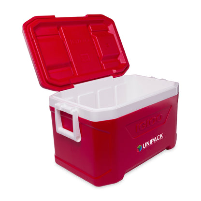 White-Red Star Igloo® Profile II 50 Qt Cooler