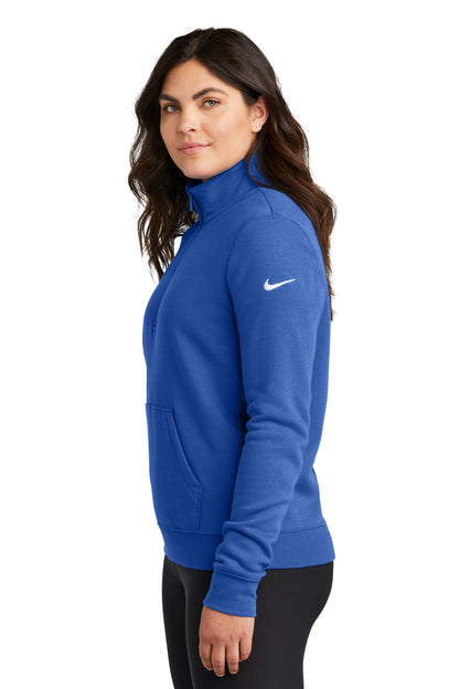 GameRoyal Nike Women's Club Fleece Sleeve Swoosh 1/2-Zip NKDX6720