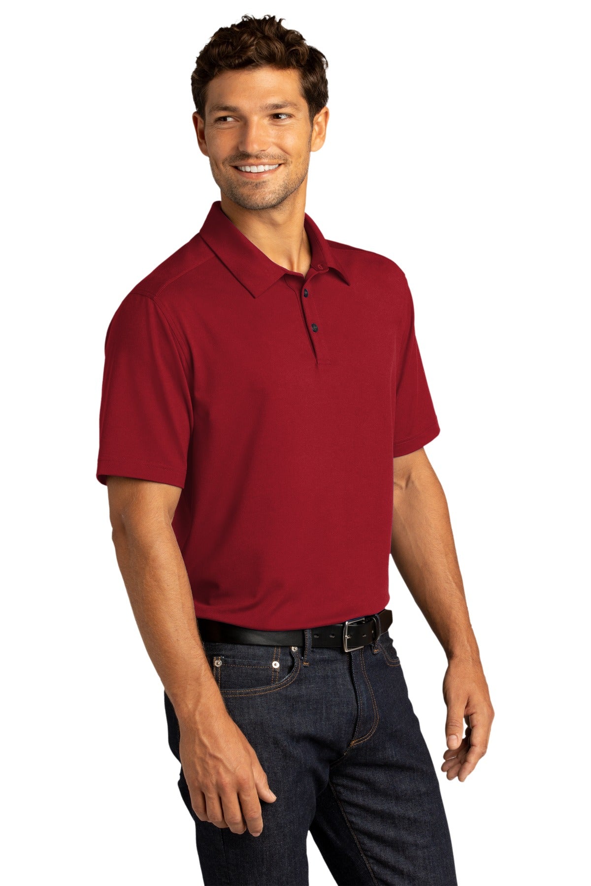 Garnet Port Authority City Stretch PoloK682