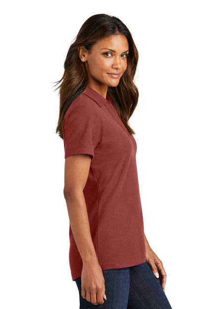 Garnet Port Authority Women's C-FREE Cotton Blend Pique Polo LK867