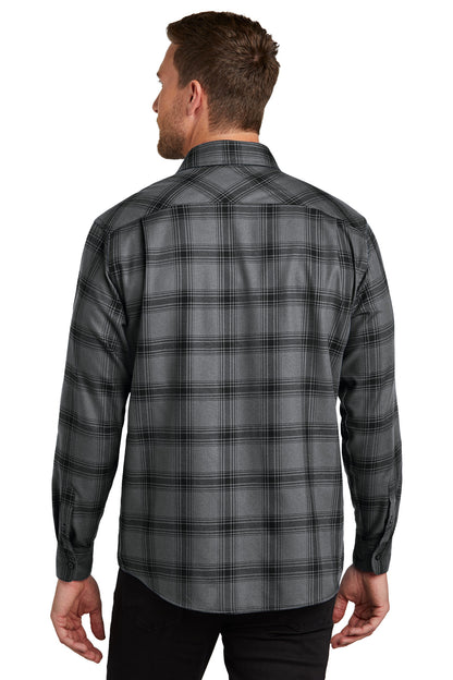 G/BkOpnPld Port Authority Plaid Flannel Shirt. W668