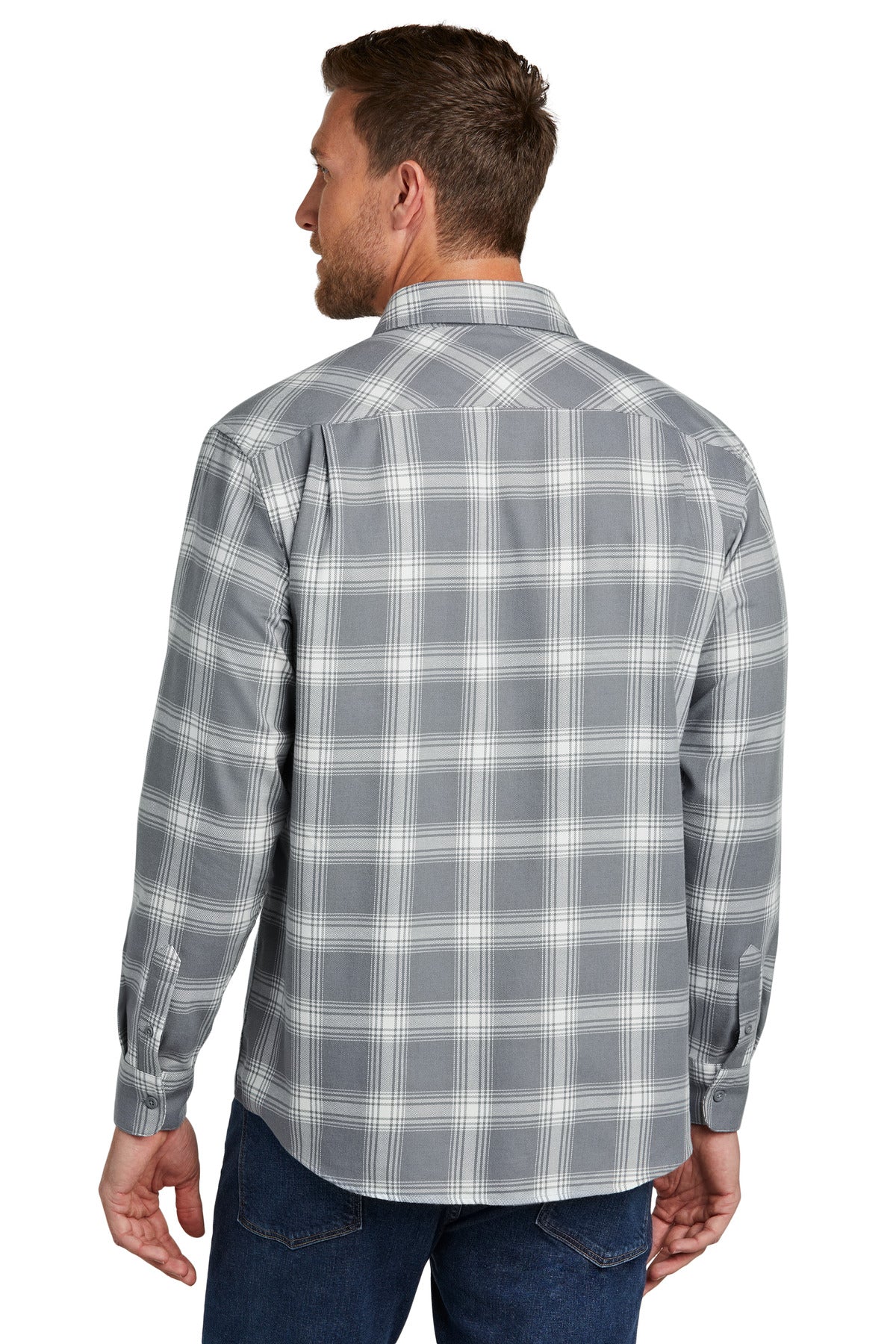 G/CrOpnPld Port Authority Plaid Flannel Shirt. W668