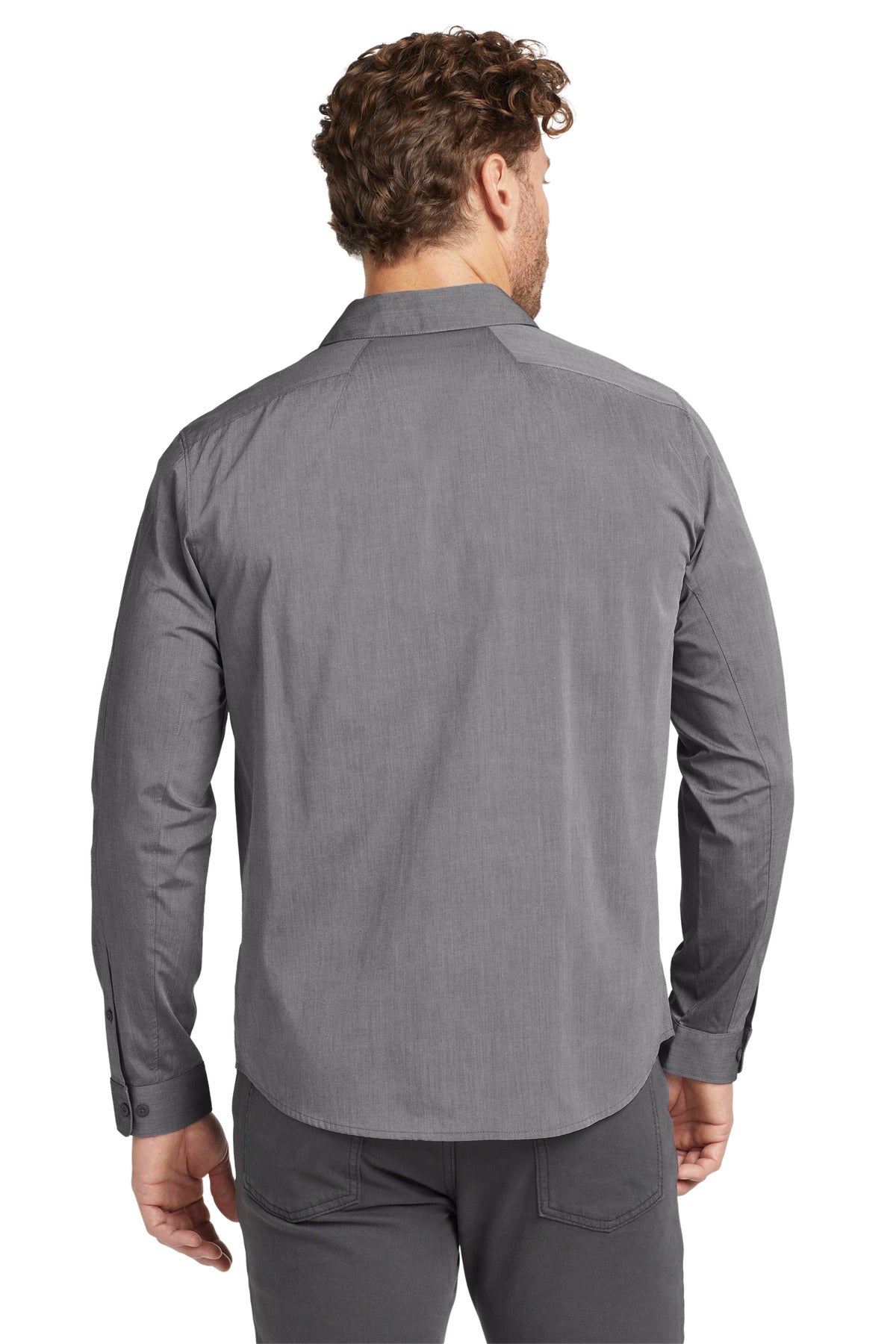 Gear Grey Hthr OGIO Commuter Woven Shirt. OG1002