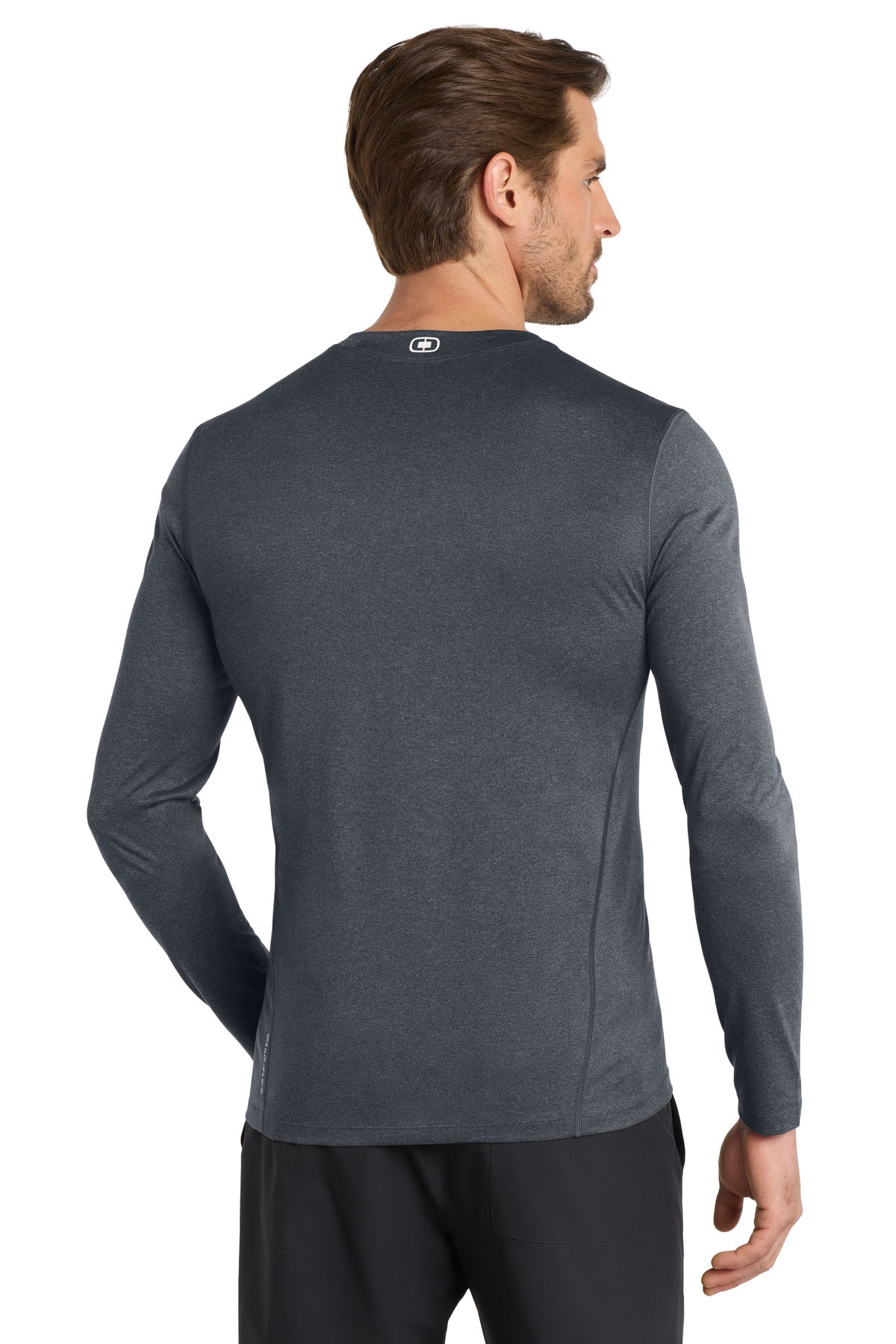 Gear Grey OGIO Long Sleeve Pulse Crew. OE321