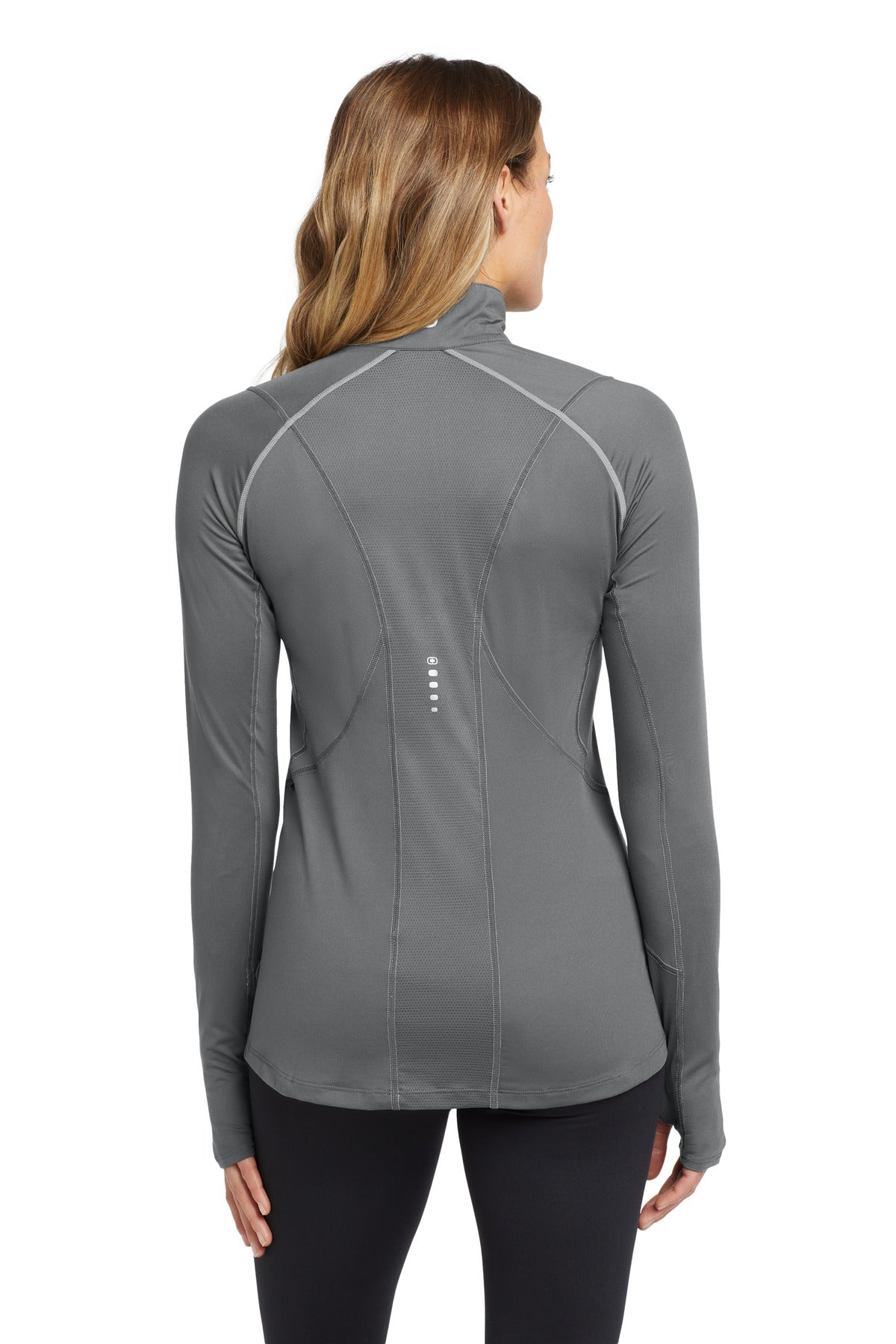 Gear Grey OGIO Women's Nexus 1/4-Zip Pullover. LOE335