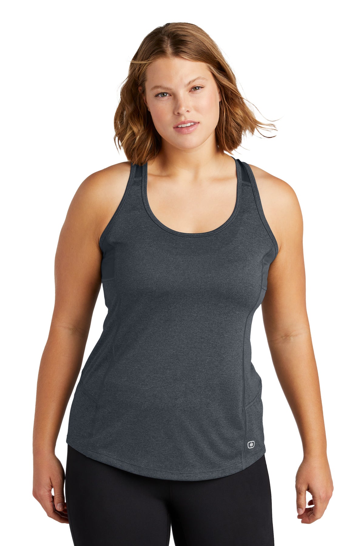 Gear Grey OGIO Women's Racerback Pulse Tank. LOE322