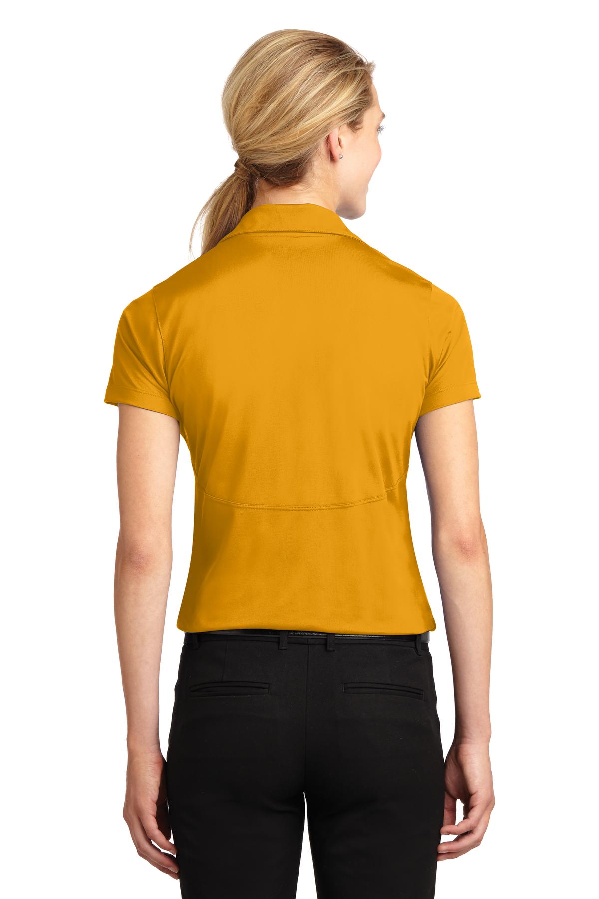 Gold Sport-Tek Women's Micropique Sport-Wick Polo. LST650