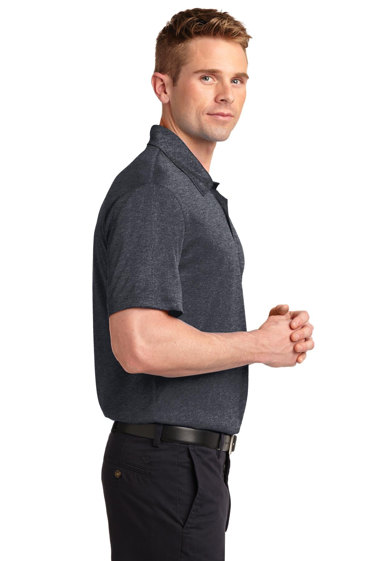 Graphite Hthr Sport-Tek Heather Contender Polo. ST660