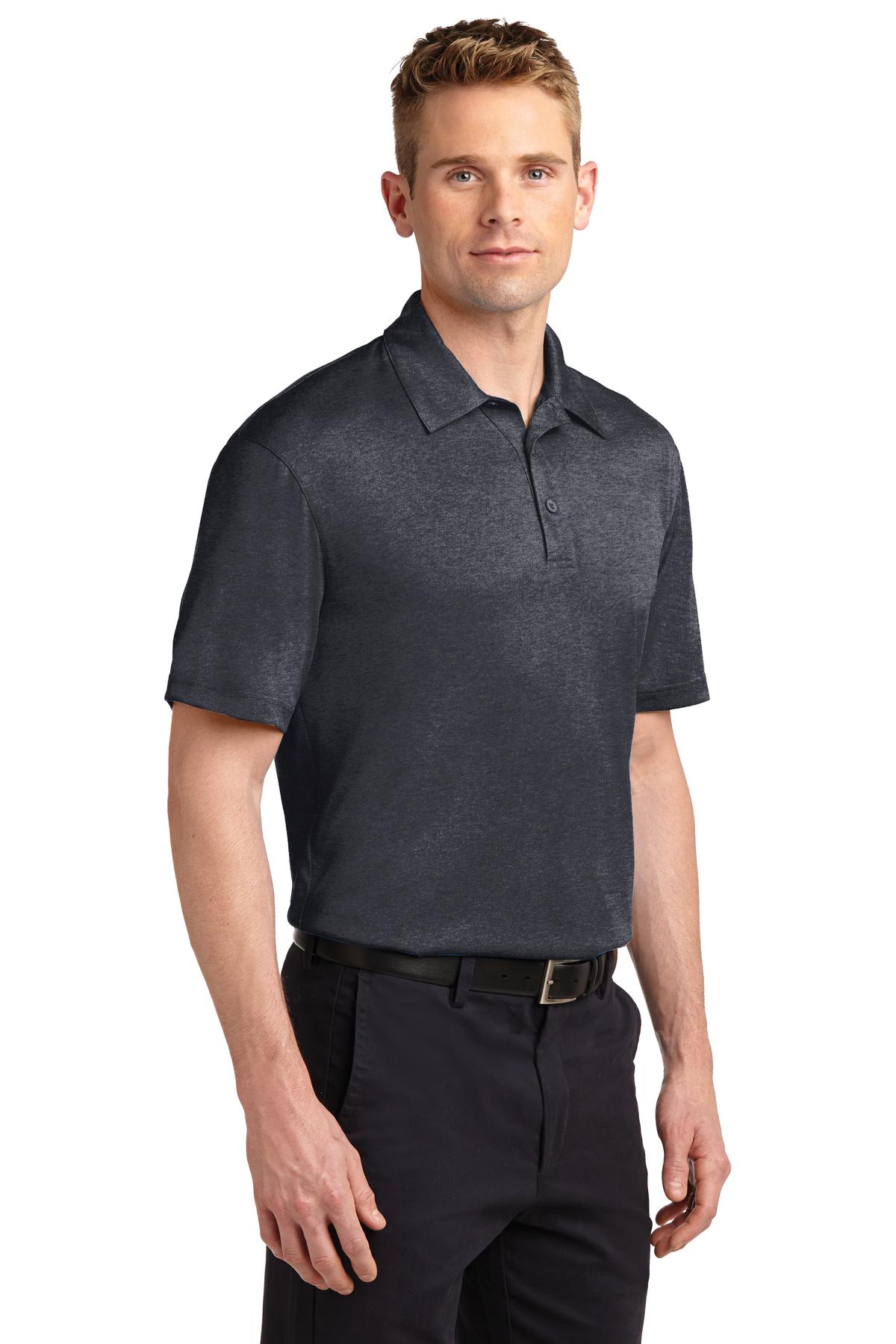 Graphite Hthr Sport-Tek Heather Contender Polo. ST660