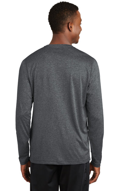Graphite Hthr Sport-Tek Long Sleeve Heather Contender Tee. ST360LS