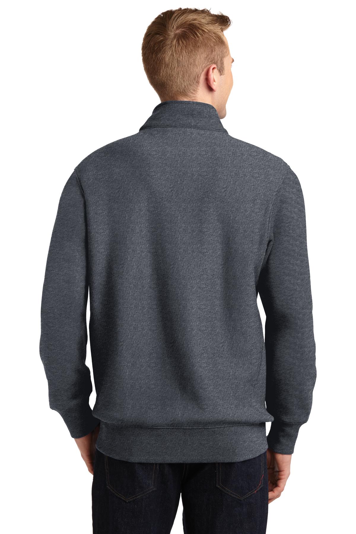 Graphite Hthr Sport-Tek Super Heavyweight 1/4-Zip Pullover Sweatshirt. ST283