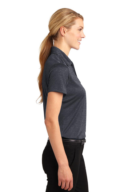 Graphite Hthr Sport-Tek Women's Heather Contender Polo. LST660
