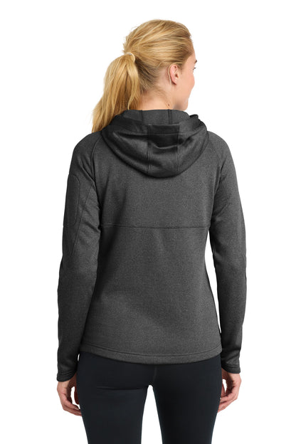 Graphite Hthr Sport-Tek Women's Tech Fleece Full-Zip Hooded Jacket. L248