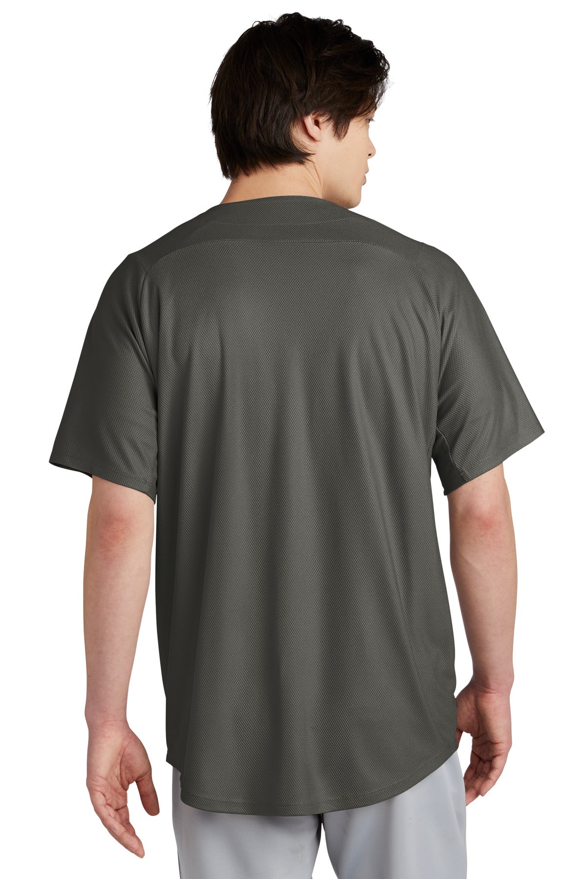 Graphite New Era Diamond Era Full-Button Jersey. NEA220