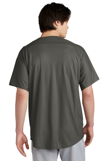 Graphite New Era Diamond Era Full-Button Jersey. NEA220