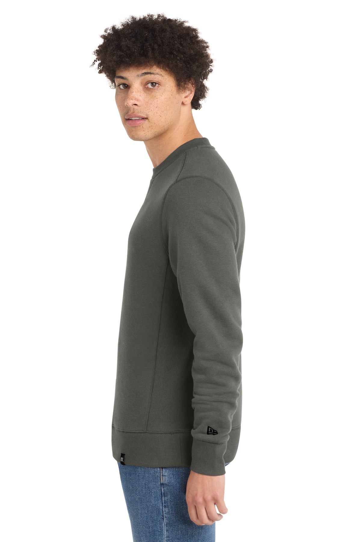 Graphite New Era French Terry Crew. NEA501
