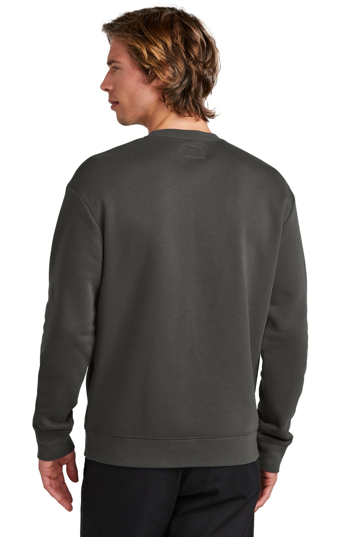 Graphite New Era Heritage Fleece Pocket Crew NEA527