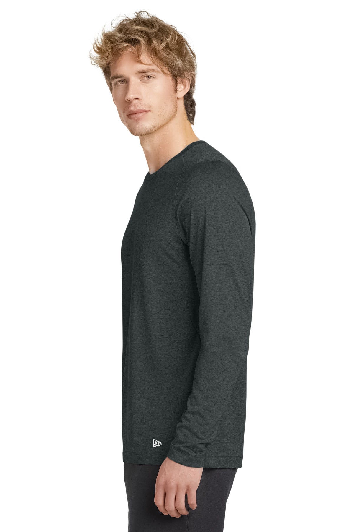 Graphite New Era Series Performance Long Sleeve Crew Tee. NEA201