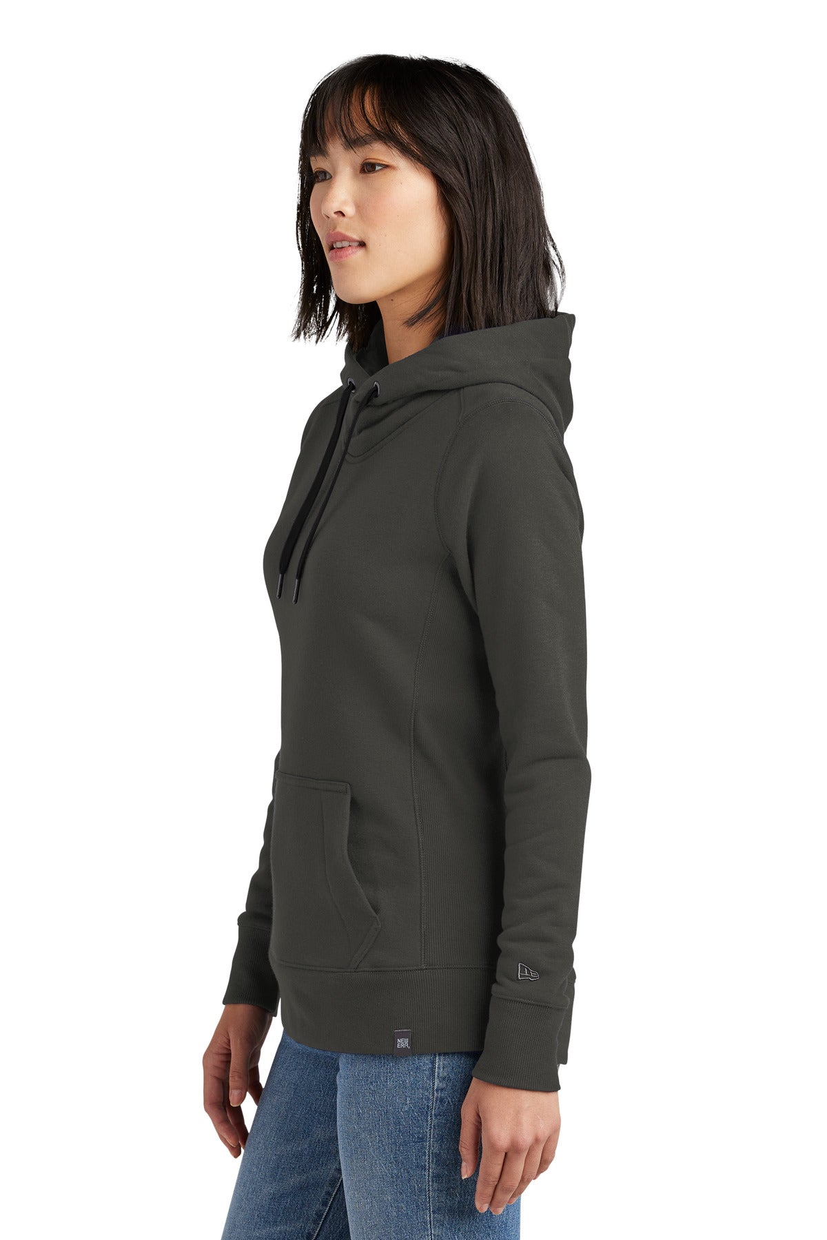 Graphite New Era Women's French Terry Pullover Hoodie. LNEA500