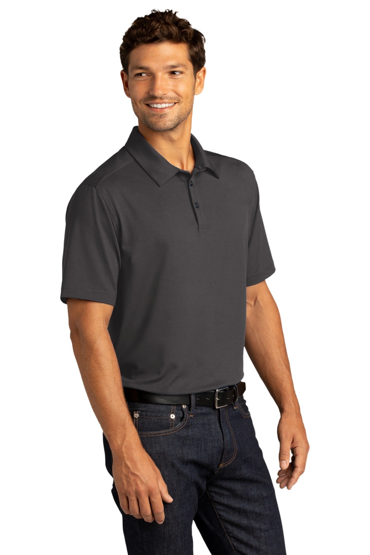 Graphite Port Authority City Stretch PoloK682