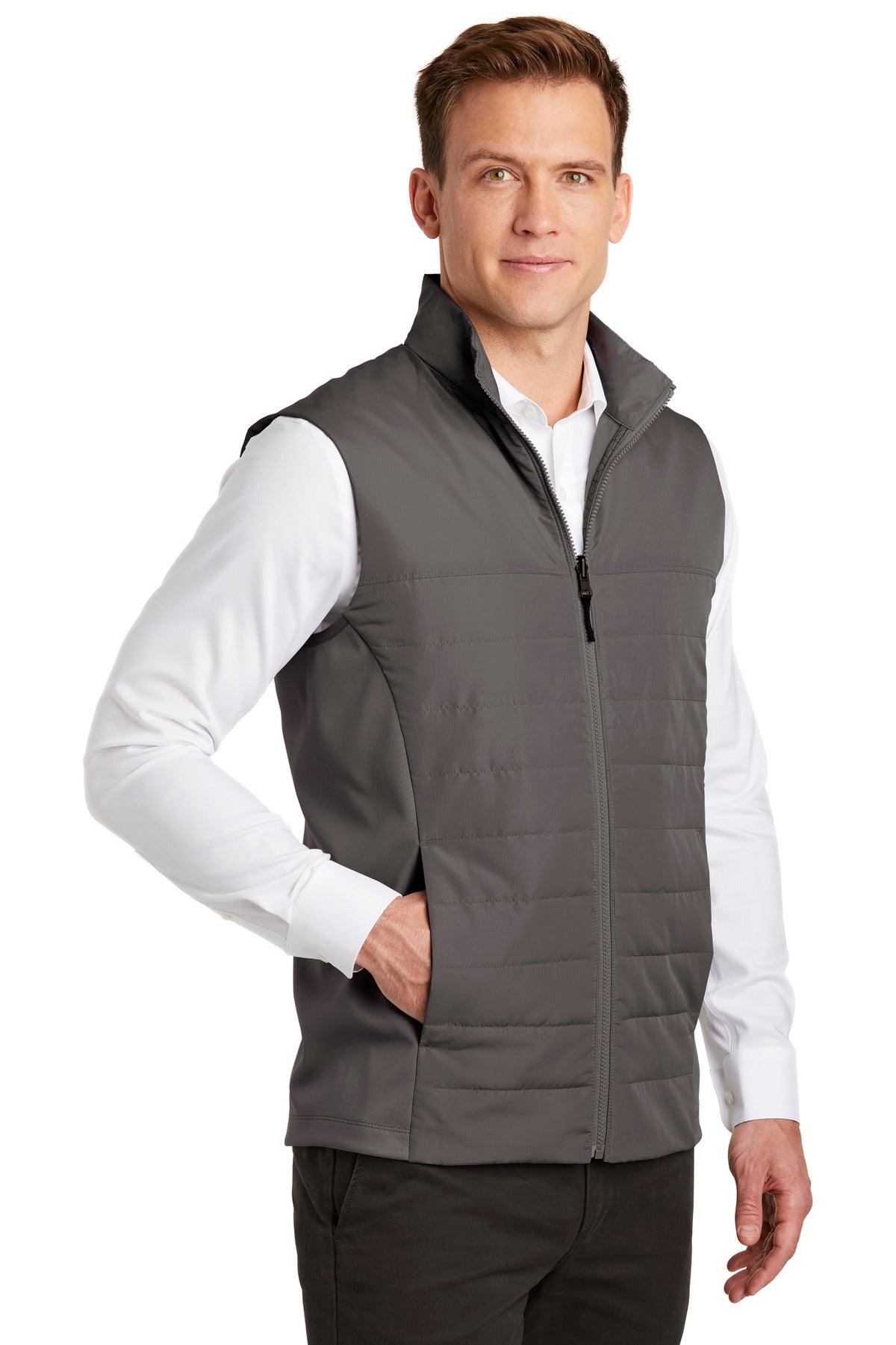 Graphite Port Authority Collective Insulated Vest. J903