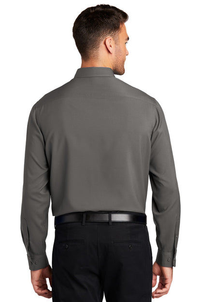 Graphite Port Authority Long Sleeve Performance Staff Shirt W401
