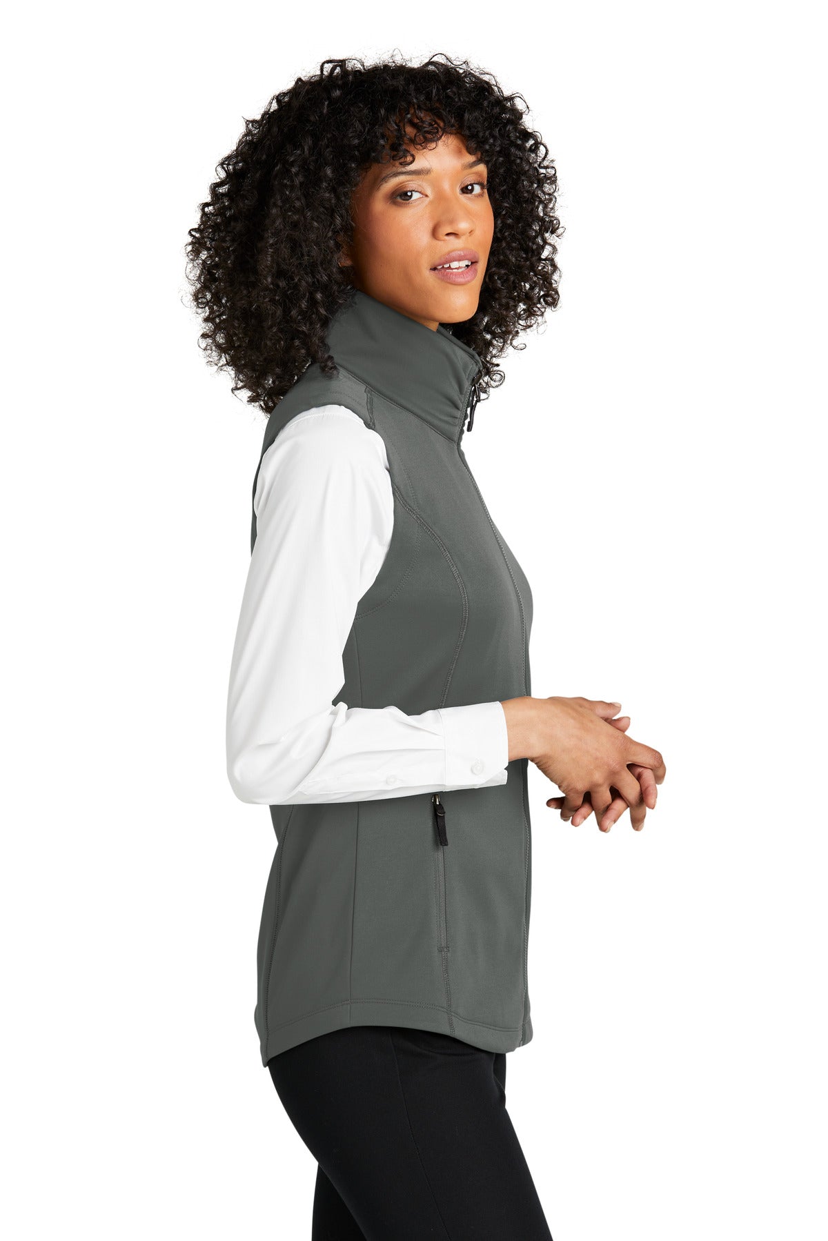 Graphite Port Authority Women's Collective Smooth Fleece Vest L906