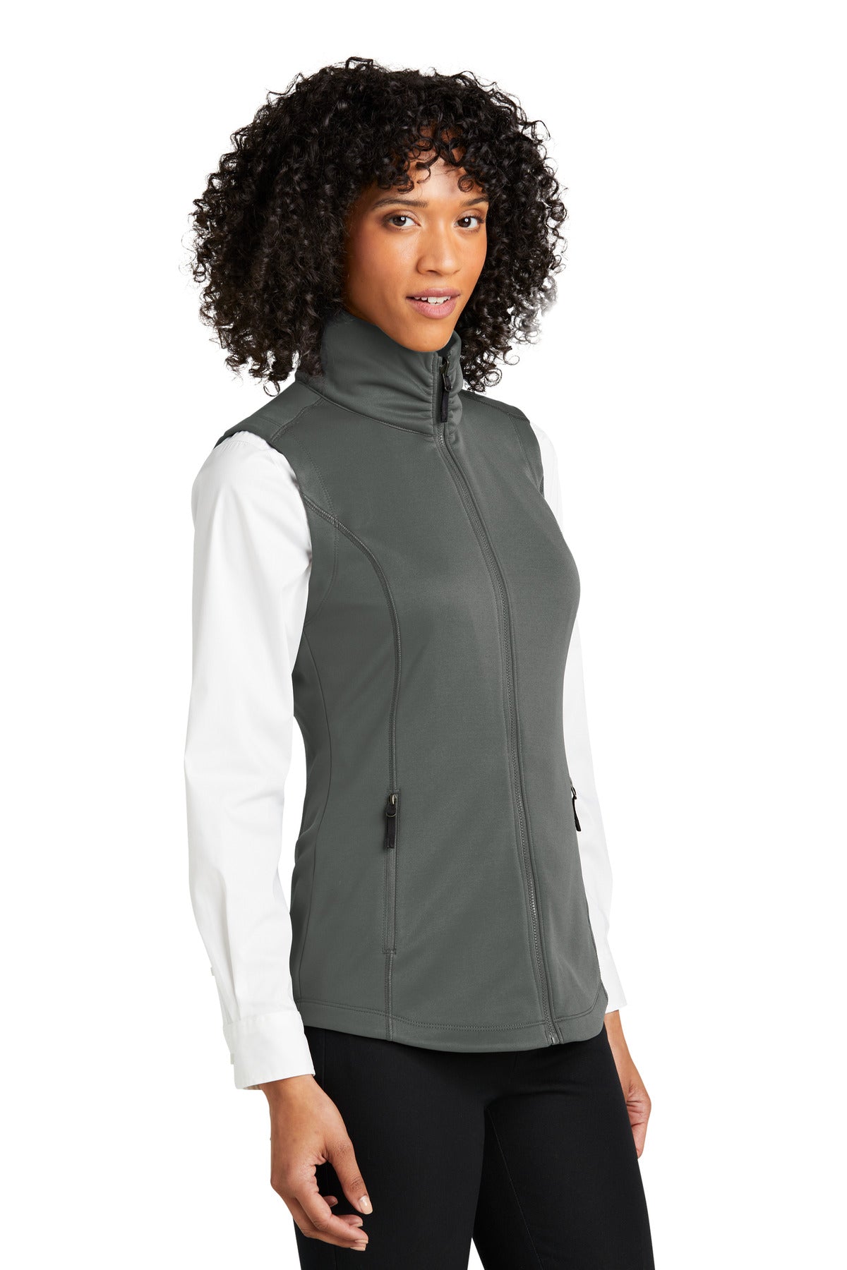 Graphite Port Authority Women's Collective Smooth Fleece Vest L906