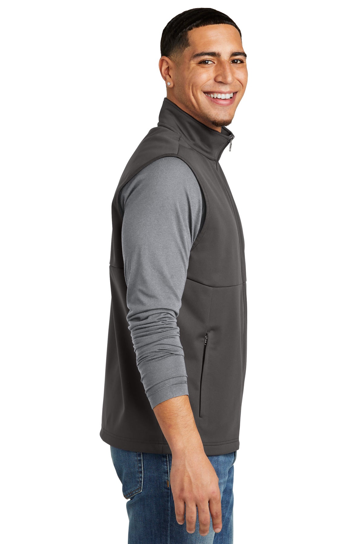 Graphite Sport-Tek Soft Shell Vest ST981