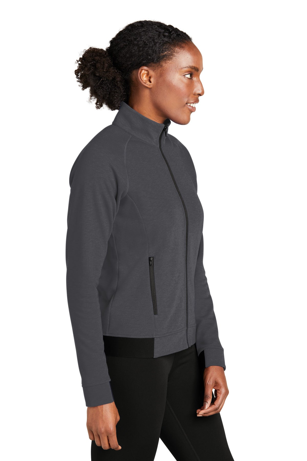 Graphite Sport-Tek Women's PosiCharge Strive Full-Zip LST570