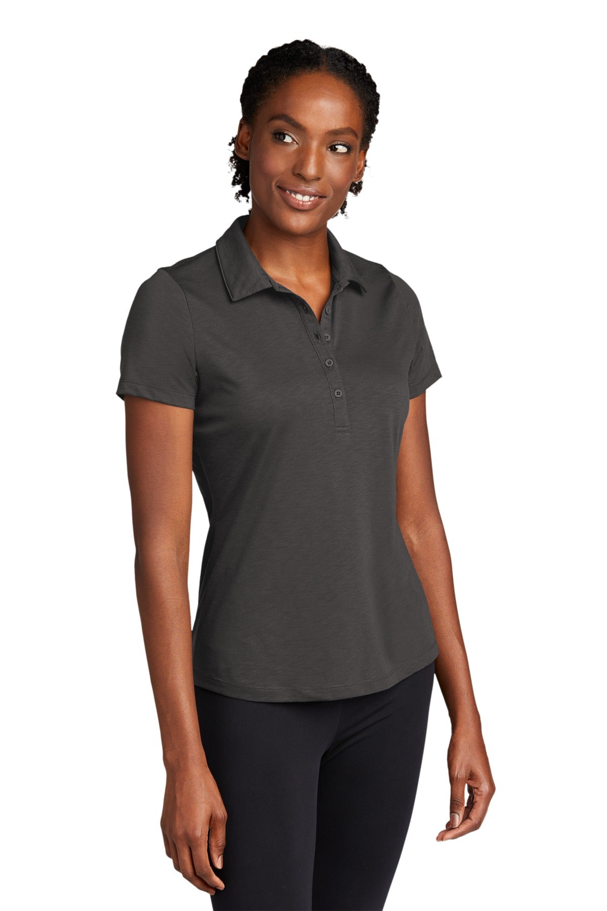 Graphite Sport-Tek Women's PosiCharge Strive Polo. LST530