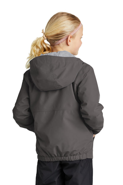 Graphite Sport-Tek Youth Waterproof Insulated Jacket YST56
